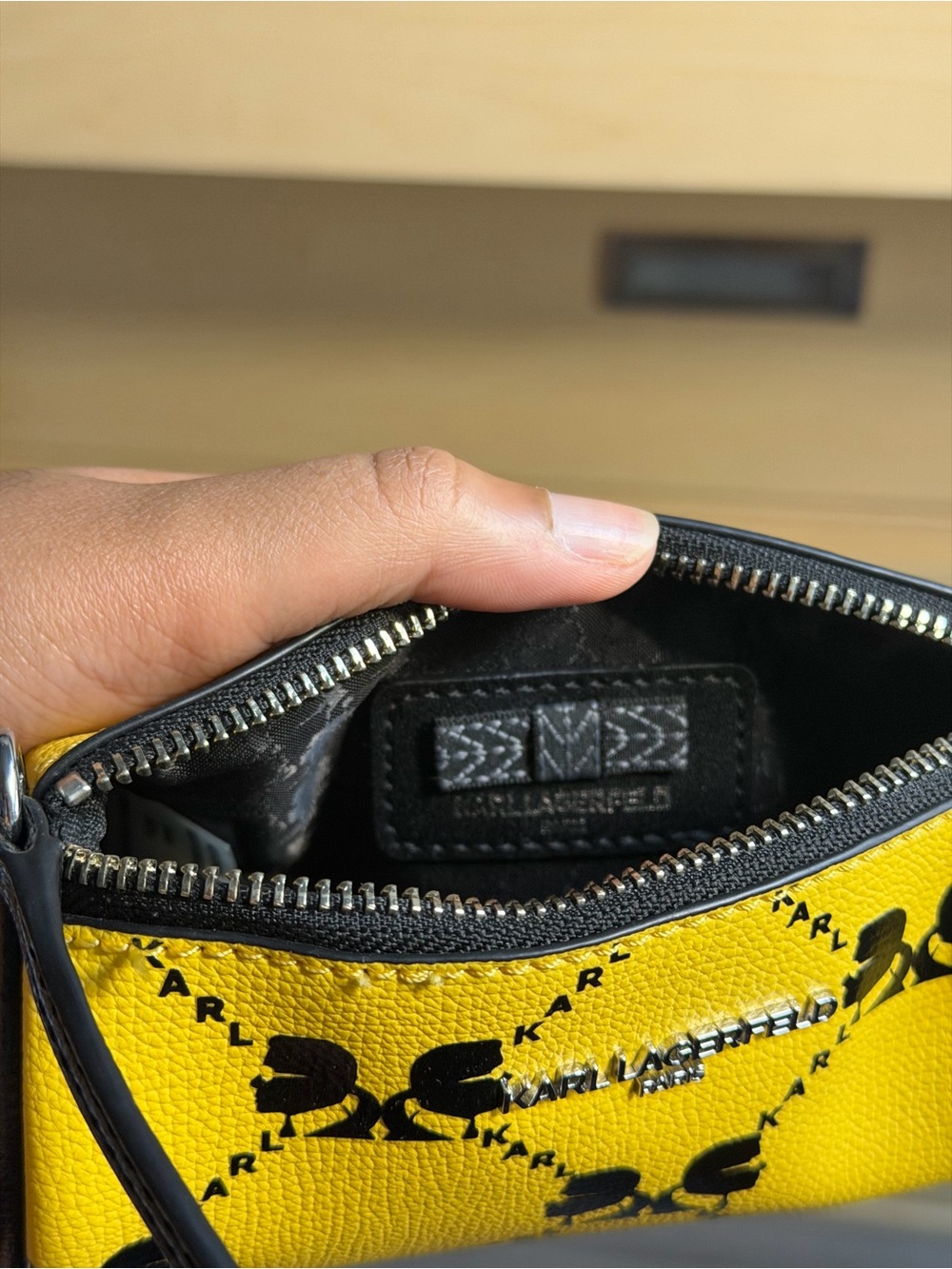 Karl Lagerfeld Paris Legacy Adele Mini Barrel Bag - Picture 5 of 6